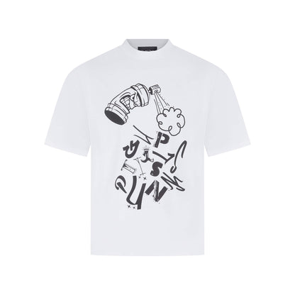 Graffiti Print Punks Tee