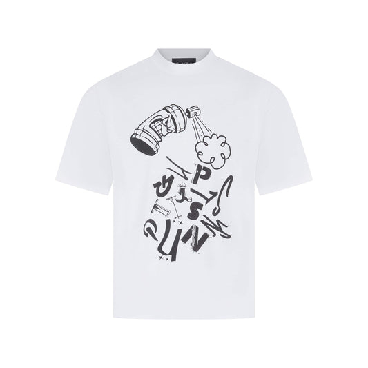 Graffiti Print Punks Tee